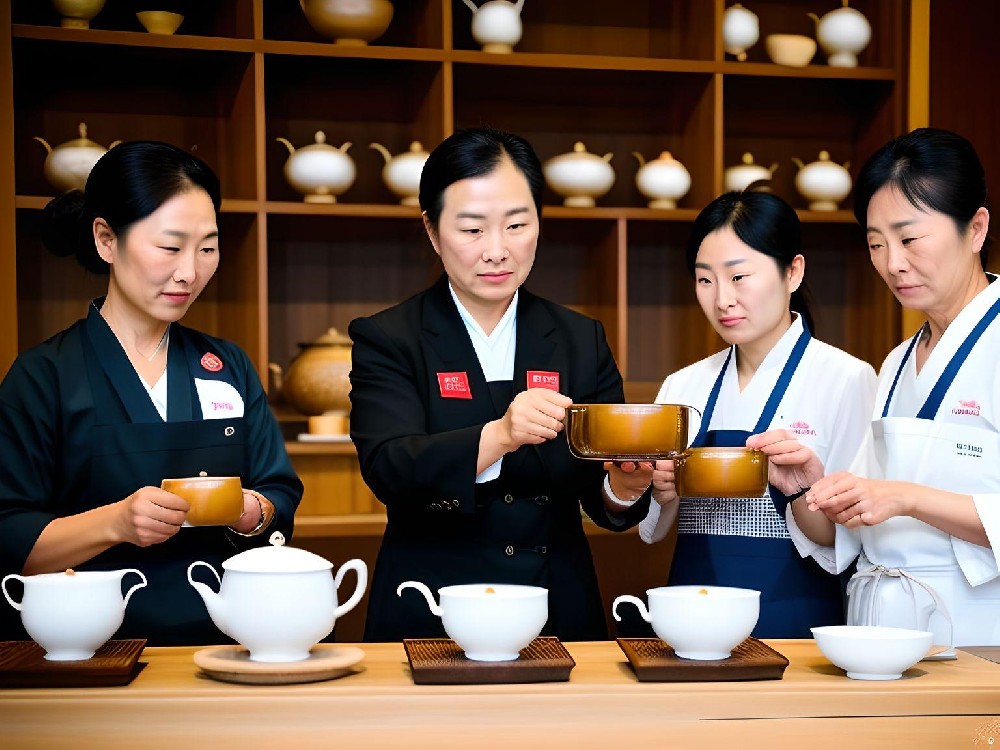 莆田菠菜圈论坛茶具有限公司茶艺大师示范活动，传授古法煮茶技艺.jpg